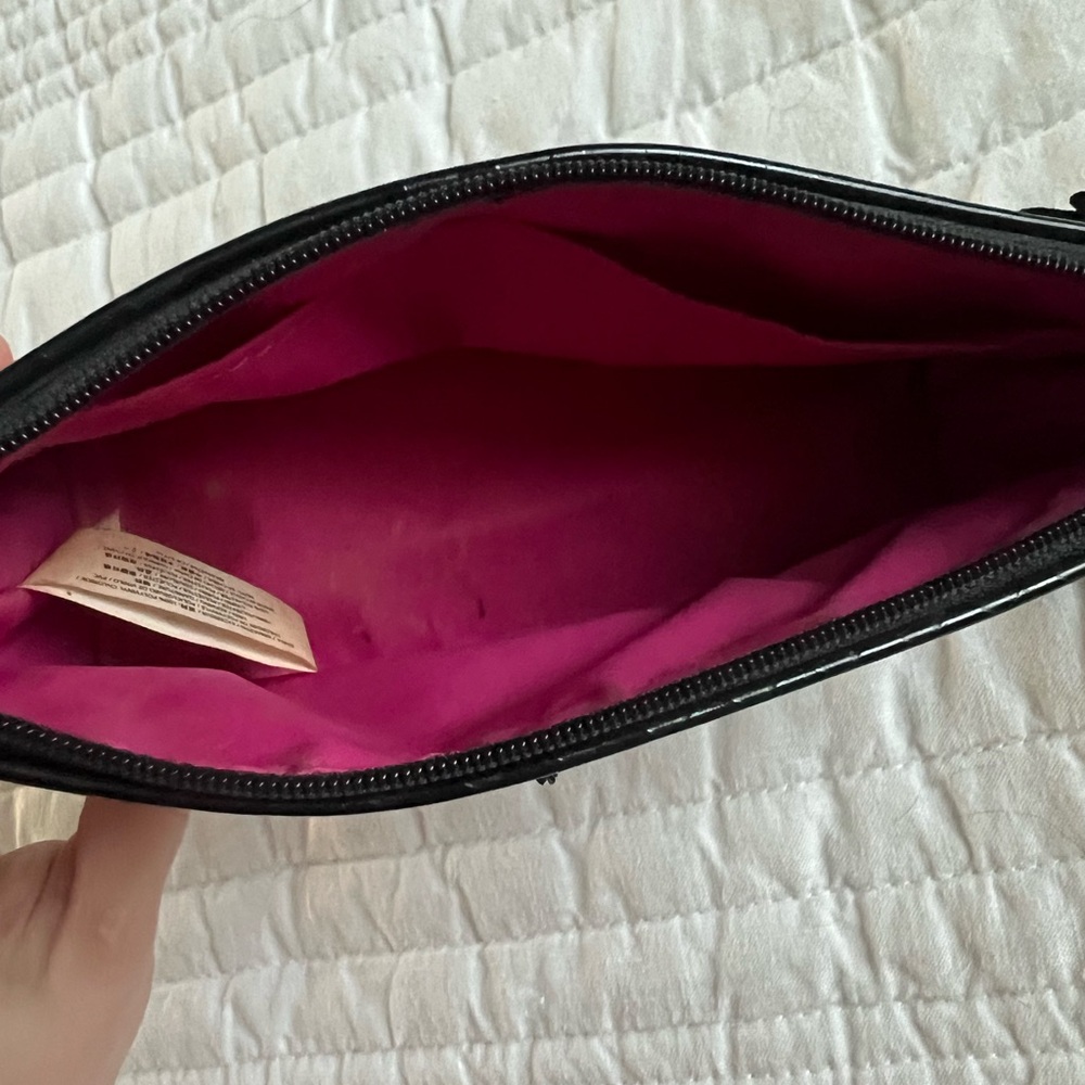 Kate Spade Black Glossy Dot Cosmetic Bag - Picture 5 of 5